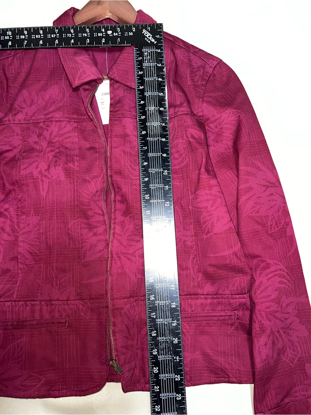 Christopher & Banks Raspberry Zip-Front Blazer - Picture 8 of 8